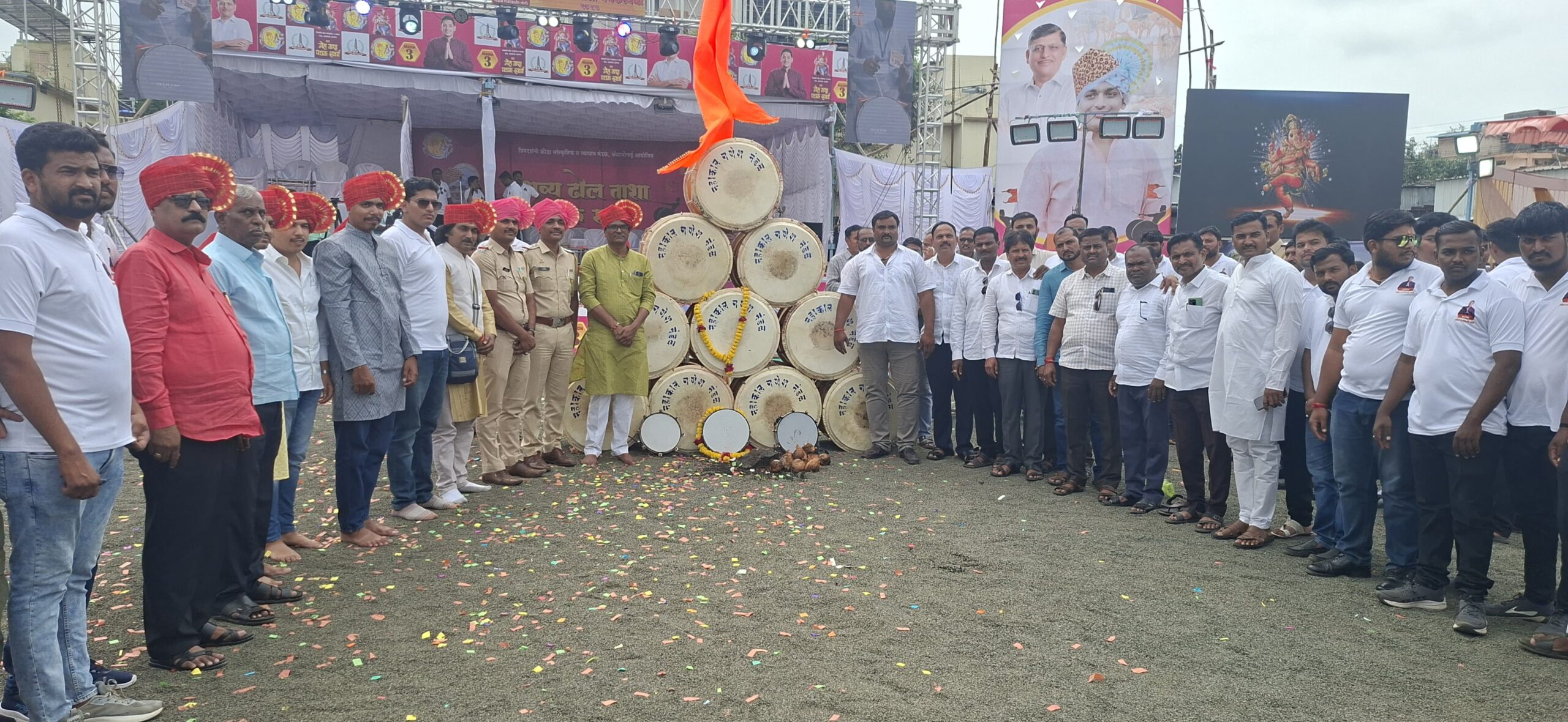 *पारंपरिक वाद्य संस्कृती जोपासण्याचे काम प्रियदर्शनी क्रीडा मंडळ हे ढोल ताशा वाद्य स्पर्धेतून जोपासत आहे–पो नी शरद जोगदंड*