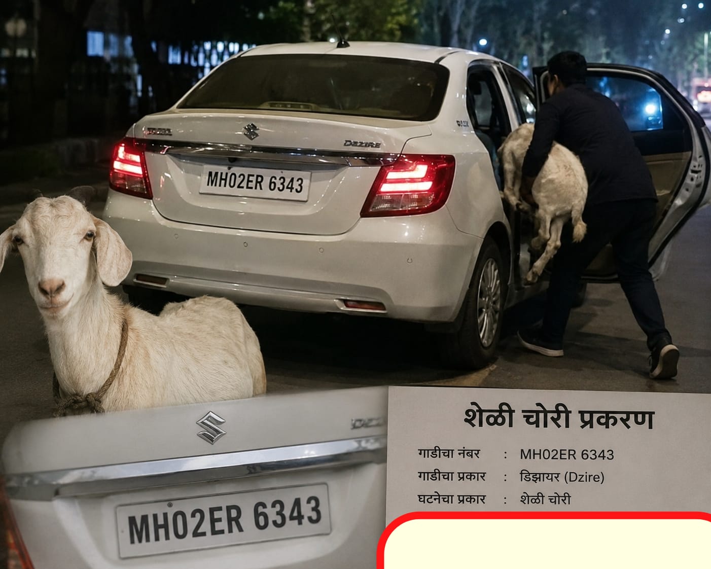 अंबाजोगाई ग्रामीण पोलिसांच्या हाती लागलेल्या शेळ्या चोरणाऱ्या टोळीचे  सुरेश कुमार कदम यांच्या शेळ्या चोरीचे कनेक्शन असण्याची शक्यता 